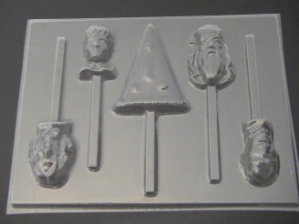 531sp Barry Potter Chocolate or Hard Candy Lollipop Mold